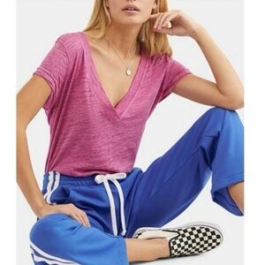 NWOT Free People We The Free Sundance Tee - Azalea Pink